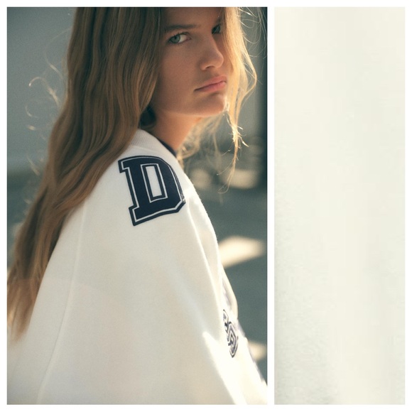 NWT. Zara White "San Diego 60" Sweatshirt. Size M. - Picture 3 of 12